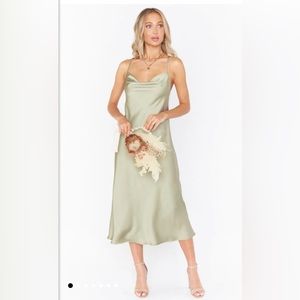 Showmeyourmumu Bridesmaid Dress in Green